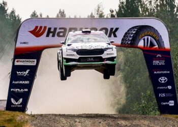 Robert Virves ja Jakko Viilo Soome MM-rallil 2025, Foto: André Lavadinho andre@at-world.com