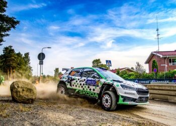 Robert Virves ja Jakko Viilo Soome MM-rallil 2025, Foto: André Lavadinho andre@at-world.com