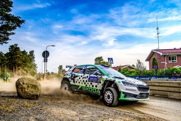 Robert Virves ja Jakko Viilo Soome MM-rallil 2025, Foto: André Lavadinho andre@at-world.com