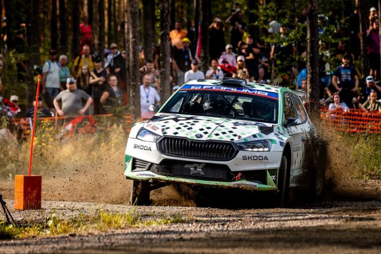 Robert Virves ja Jakko Viilo Soome MM-rallil 2025, Foto: André Lavadinho andre@at-world.com