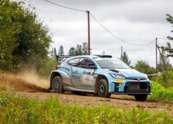 Joosep Ralf Nõgene / Aleks Lesk võitsid Paide ralli. Foto: Pille Russi