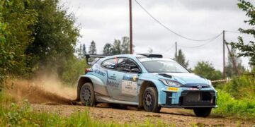 Joosep Ralf Nõgene / Aleks Lesk võitsid Paide ralli. Foto: Pille Russi