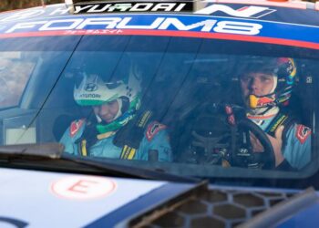 Ott Tanak ja Martin Järveoja Tšiili MM-rallil 2024, Foto: Dufour Fabien / Hyundai Motorsport GmbH