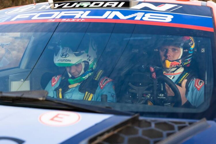 Ott Tanak ja Martin Järveoja Tšiili MM-rallil 2024, Foto: Dufour Fabien / Hyundai Motorsport GmbH