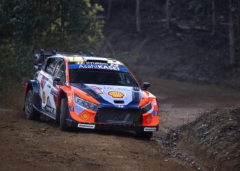 Ott Tänak ja Martin Järveoja Tšiili MM-ralli 2025, Foto: Austral Worldwide / Hyundai Motorsport GmbH
