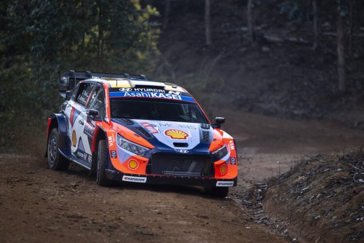 Ott Tänak ja Martin Järveoja Tšiili MM-ralli 2025, Foto: Austral Worldwide / Hyundai Motorsport GmbH