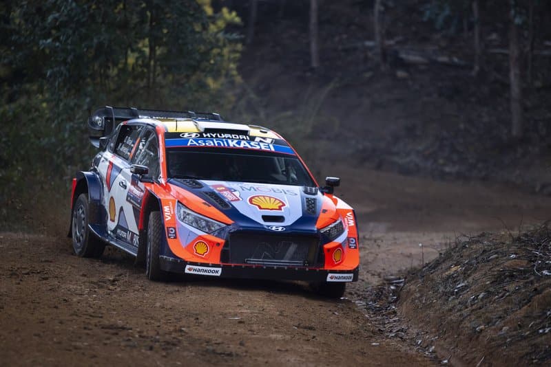 Ott Tänak ja Martin Järveoja Tšiili MM-ralli 2025, Foto: Austral Worldwide / Hyundai Motorsport GmbH