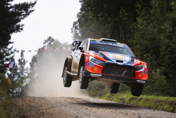 Ott Tänak ja Martin Järveoja Tšiili MM-ralli 2025, Foto: Austral / Hyundai Motorsport GmbH