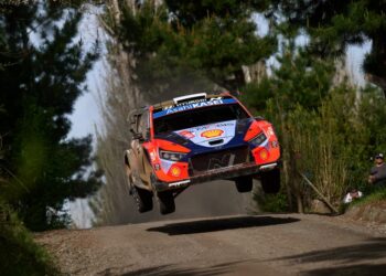 Ott Tänak ja Martin Järveoja Tšiili MM-ralli 2025, Foto: Romain Thuillier / Hyundai Motorsport GmbH