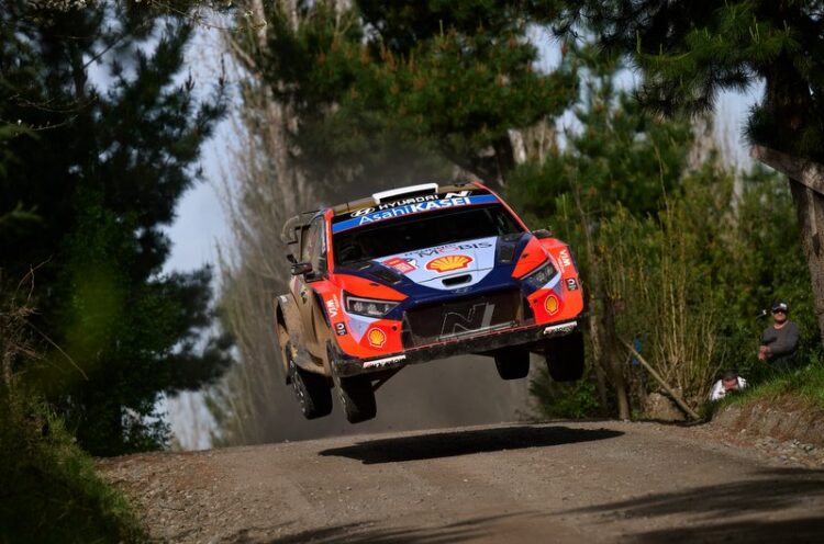 Ott Tänak ja Martin Järveoja Tšiili MM-ralli 2025, Foto: Romain Thuillier / Hyundai Motorsport GmbH