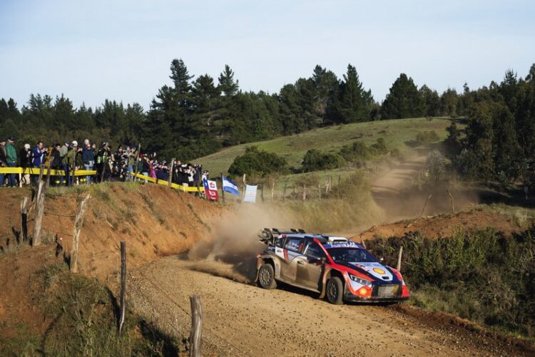 Ott Tänak ja Martin Järveoja Tšiili MM-ralli 2025, Foto: Vincent Thuillier / Hyundai Motorsport GmbH