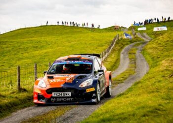 Romet Jürgenson ja Siim Oja ERC JDS Machinery Rali Ceredigion 20255, FOto: @World / Red Bull Content Pool