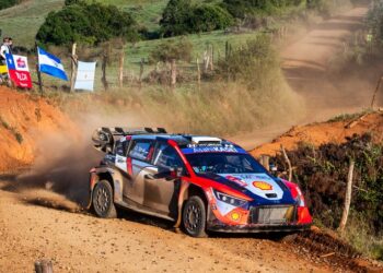 Ott Tänak ja Martin Järveoja Tšiili MM-ralli 2025, Foto: Jaanus Ree / Red Bull Content Pool