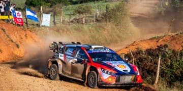Ott Tänak ja Martin Järveoja Tšiili MM-ralli 2025, Foto: Jaanus Ree / Red Bull Content Pool