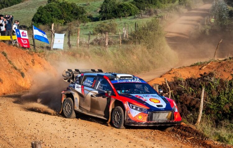 Ott Tänak ja Martin Järveoja Tšiili MM-ralli 2025, Foto: Jaanus Ree / Red Bull Content Pool