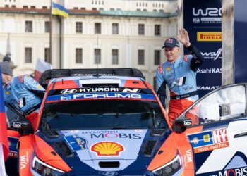 Ott Tänak ja Martin Järveoja Kesk Euroopa rallil 2024, Foto: Dufour Fabien / Hyundai Motorsport GmbH