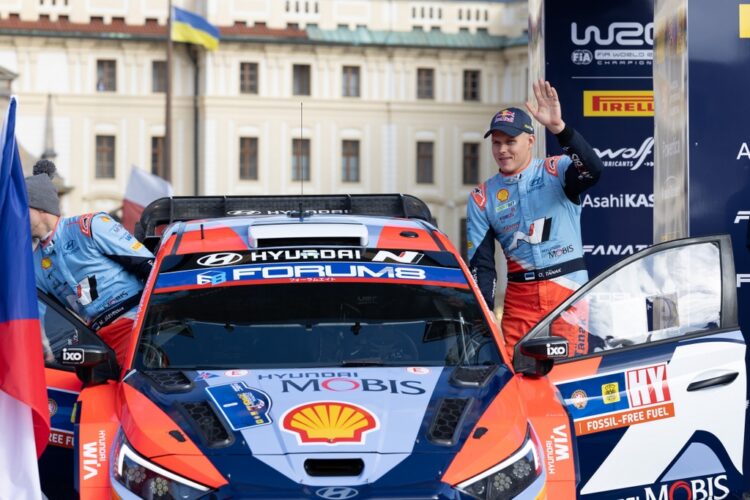 Ott Tänak ja Martin Järveoja Kesk Euroopa rallil 2024, Foto: Dufour Fabien / Hyundai Motorsport GmbH