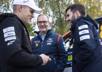 Ott tänak ja Andrew Wheatley Kesk-Euroopa MM-rallil 2025, Foto: Austral /Hyundai Motorsport GmbH
