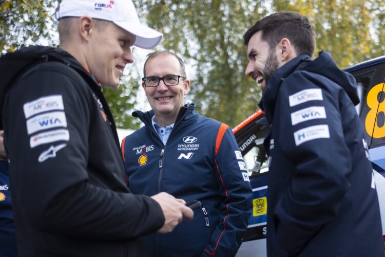 Ott tänak ja Andrew Wheatley Kesk-Euroopa MM-rallil 2025, Foto: Austral /Hyundai Motorsport GmbH