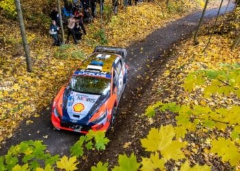 Ott Tänakja Martin Järveoja Kesk-Euroopa MM-ralli 2025, Foto: Dufour Fabien / Hyundai Motorsport GmbH