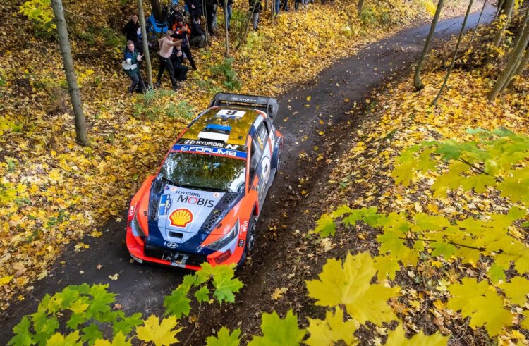 Ott Tänakja Martin Järveoja Kesk-Euroopa MM-ralli 2025, Foto: Dufour Fabien / Hyundai Motorsport GmbH