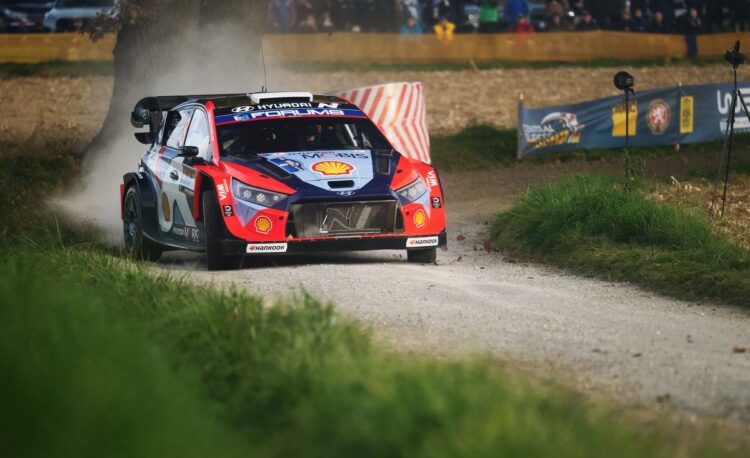 Ott Tänak ja Martin Järveoja Kesk-Euroopa MM-ralli 2025, FOto: Romain Thuillier / Hyundai Motorsport GmbH