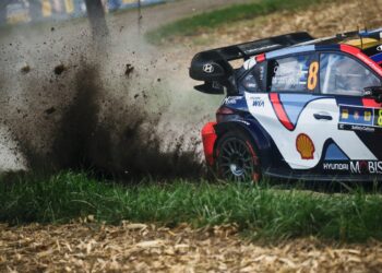 Ott Tänak ja Martin Järveoja Kesk-Euroopa MM-ralli 2025, Foto: Romain Thuillier / Hyundai Motorsport GmbH