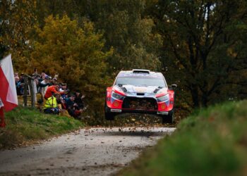 Ott Tänak ja Martin Järveoja Kesk-Euroopa MM-ralli 2025, Foto: Romain Thuillier / Hyundai Motorsport GmbH