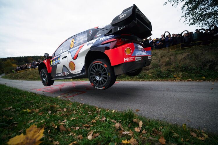 Ott Tänak ja Martin Järveoja Kesk-Euroopa MM-ralli 2025, Foto: Romain Thuillier / Hyundai Motorsport GmbH