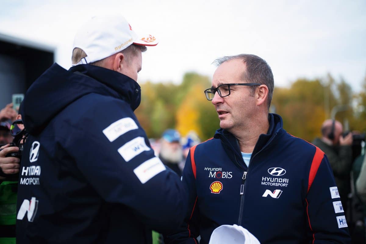 Ott tänak ja Andrew Wheatley Hyundai WRC, Kesk-Euroopa MM-rallil 2025, Foto: Romain Thuillier / Hyundai Motorsport GmbH