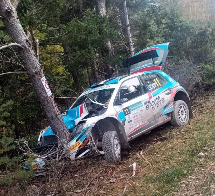 Vaiko Samm ja Kaimar Taal Saaremaa ralli 2025, Foto: ewrc-results.com/sotsiaalmeedia