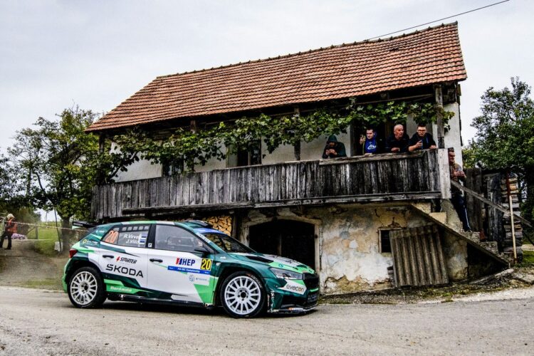Robert Virves ja Jakko Viilo Horvaatia rallil 2025, Foto: André Lavadinho andre@at-world.com