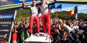 Ott Tänak ja Martin Järveoja Rally RACC 2019 Foto: Jaanus Ree / Red Bull Content Pool