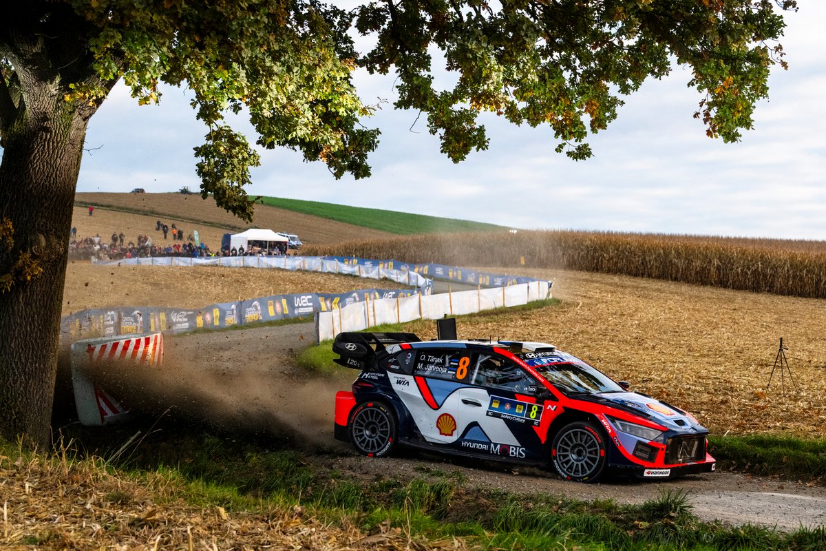 Ott Tänakja Martin Järveoja Kesk-Euroopa MM-ralli 2025, Foto: Jaanus Ree / Red Bull Content Pool