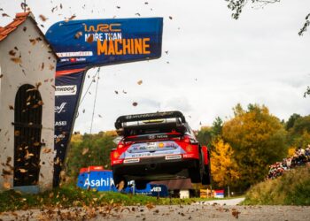 Ott Tänakja Martin Järveoja Kesk-Euroopa MM-ralli 2025, Foto: Jaanus Ree / Red Bull Content Pool