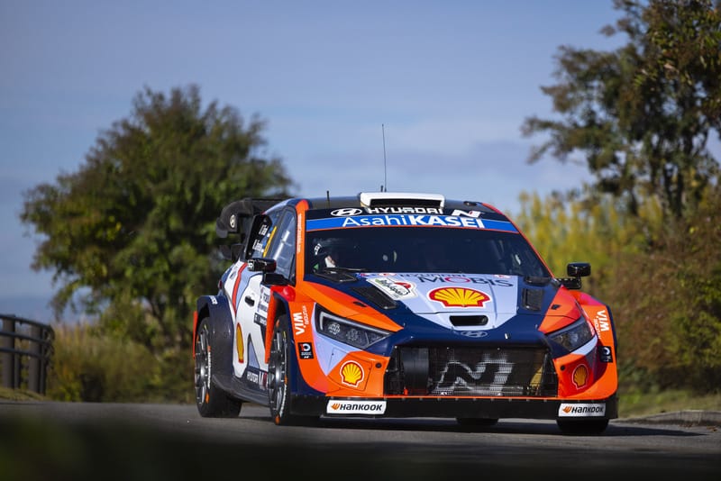 Ott Tänak ja Martin Järveoja Jaapani MM-rallil 2025, Foto: Austral / Hyundai Motorsport GmbH