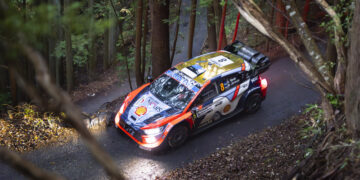 Ott Tänak ja Martin Järveoja Jaapani MM-rallil 2025, Foto: Austral / Hyundai Motorsport GmbH