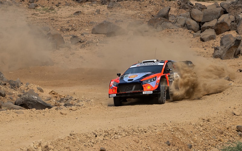 Ott Tänak ja Martin Järveoja Saudi Araabia MM-ralli 2025, Foto: Dufour Fabien / Hyundai Motorsport GmbH