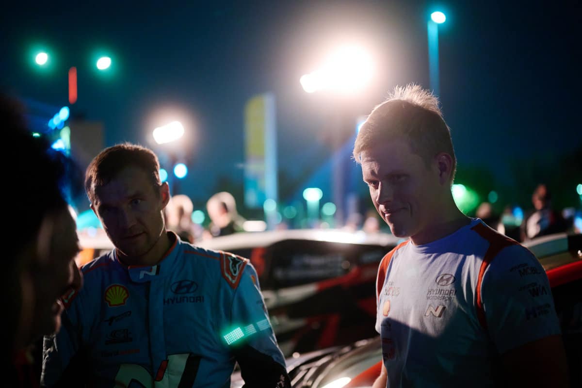 Ott Tänak ja Martin Järveoja Saudi Araabia MM-ralli 2025, Foto: Romain Thuillier / Hyundai Motorsport GmbH