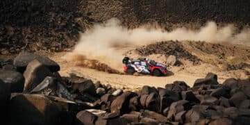 Ott Tänak ja Martin Järveoja Saudi Araabia MM-ralli 2025, Foto: Romain Thuillier / Hyundai Motorsport GmbH