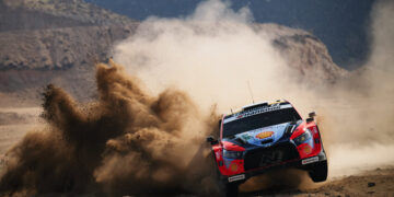 Ott Tänak ja Martin Järveoja Saudi Araabia MM-ralli 2025, Foto: Romain Thuillier / Hyundai Motorsport GmbH