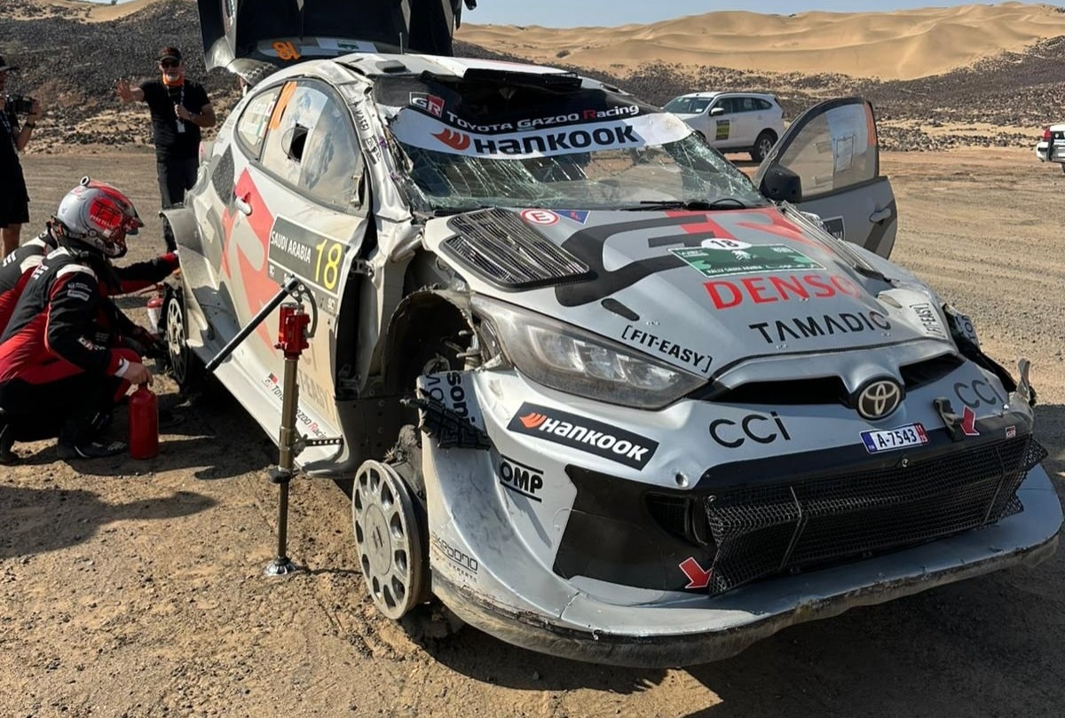 Takamoto Katsuta auto katse lõpus, Foto: WRC.com