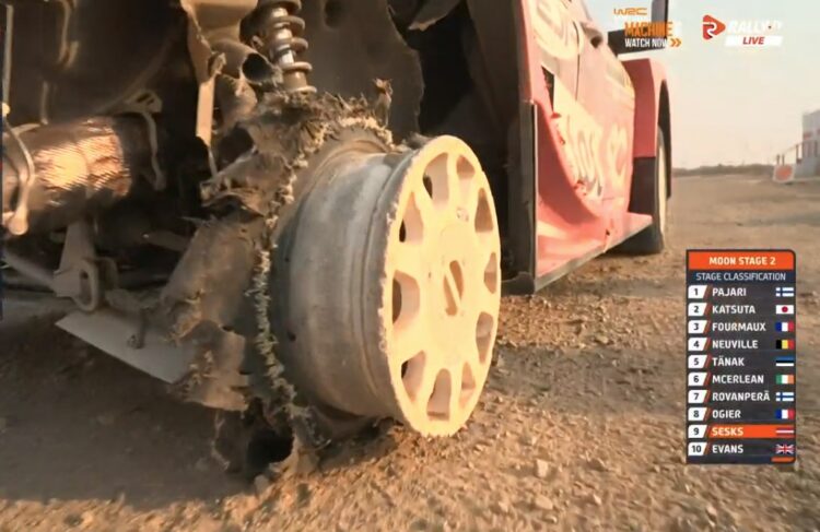 Martins Sesksi Ford Puma parem tagumine ratas katse lõpus