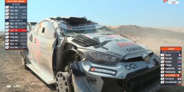 Takamoto Katsuta auto katse lõpus