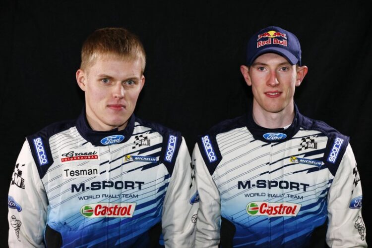 Ott Tanak ja Elfyn Evans M-Sporti meeskonnas 2015, Foto: McKlein / M-Sport / Red Bull Content Pool