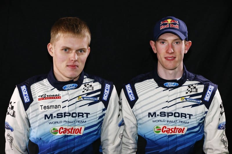 Ott Tanak ja Elfyn Evans M-Sporti meeskonnas 2015, Foto: McKlein / M-Sport / Red Bull Content Pool