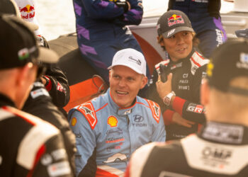 Ott Tänak ja Takamoto Katsuta Italy 2025, Foto: Jaanus Ree / Red Bull Content Pool