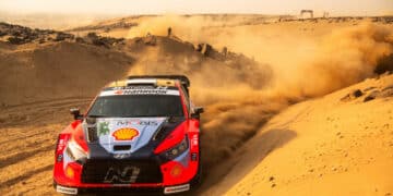 Ott Tänak ja Martin Järveoja Saudi Araabia MM-ralli 2025, Foto: Jaanus Ree / Red Bull Content Pool