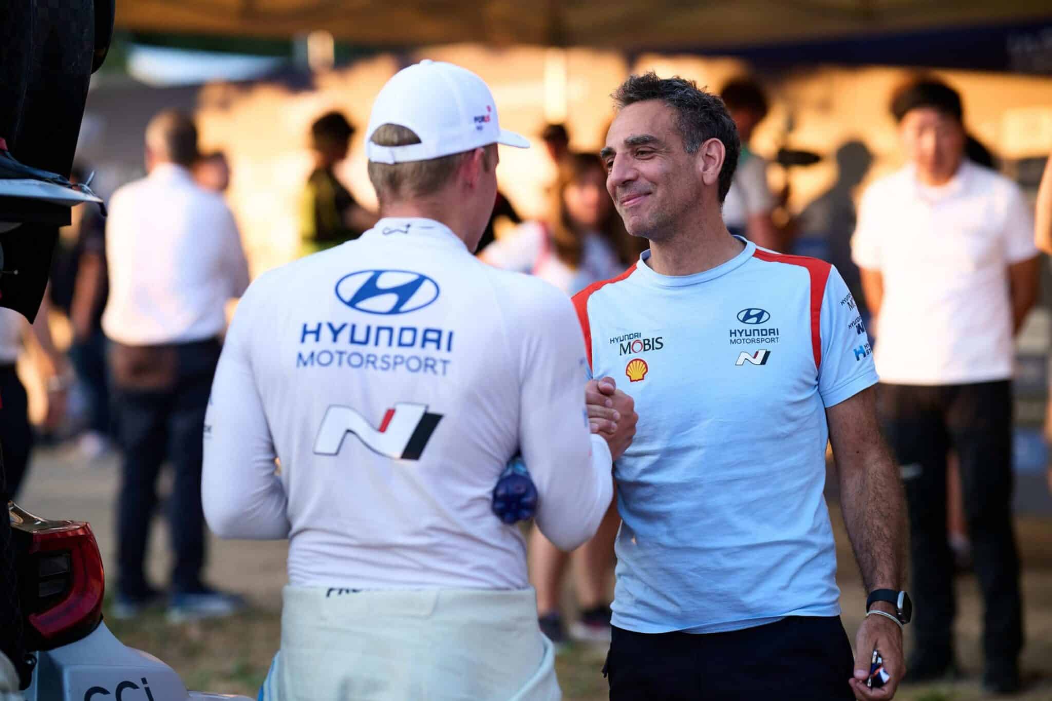 Ott Tänak ja Cyril Abiteboul Autor/allikas: Hyundai Motorsport
