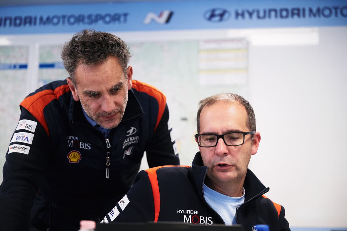 Hyundai WRC, Andrew Wheatley ja Cyril Abiteboul, Foto: Romain Thuillier / Hyundai Motorsport GmbH